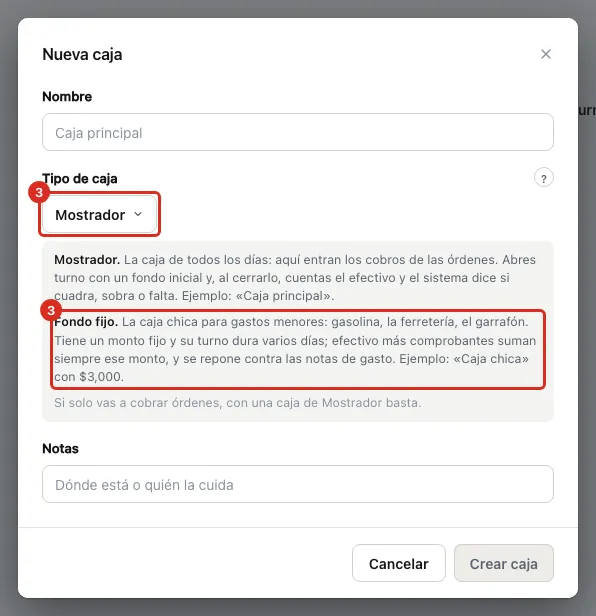 Tipo de caja con la ayuda ¿Cuál elijo? abierta