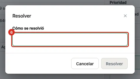 El diálogo Resolver