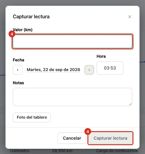El formulario de la lectura