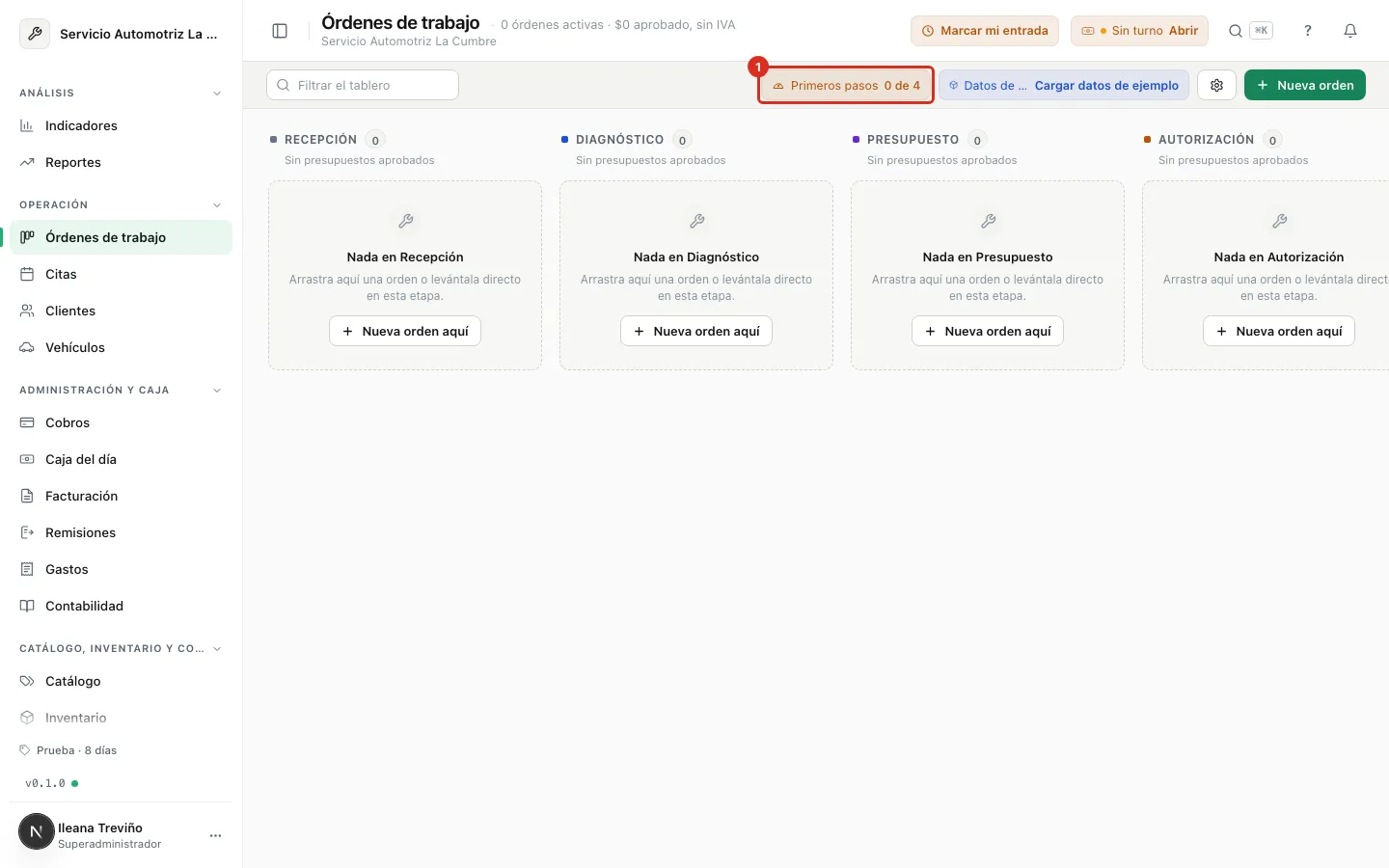 Píldora Primeros pasos en el tablero