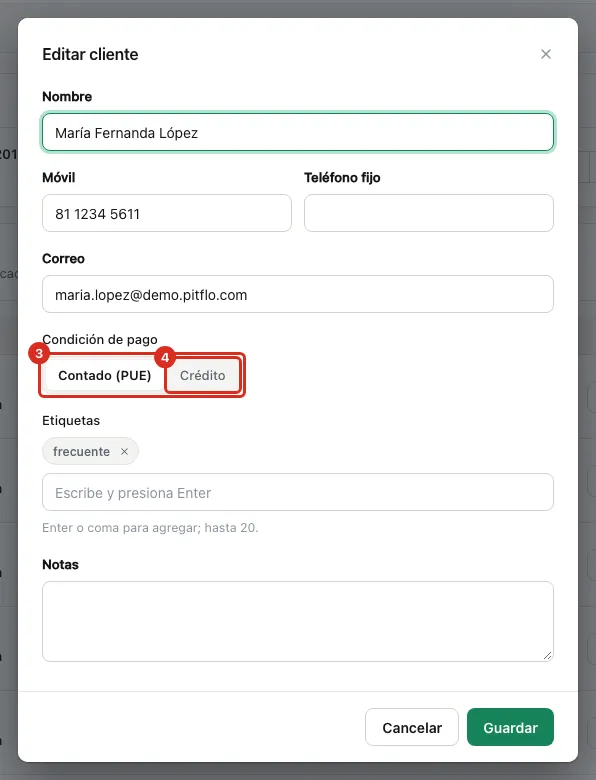 Contado o crédito